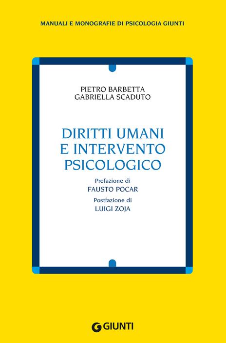 Diritti umani e intervento psicologico - Pietro Barbetta,Gabriella Scaduto - copertina