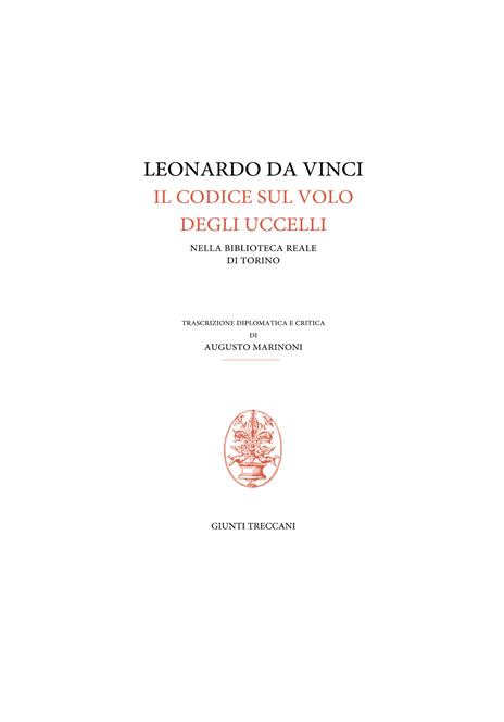 Codice Trivulziano. Uccelli - Leonardo da Vinci - 2