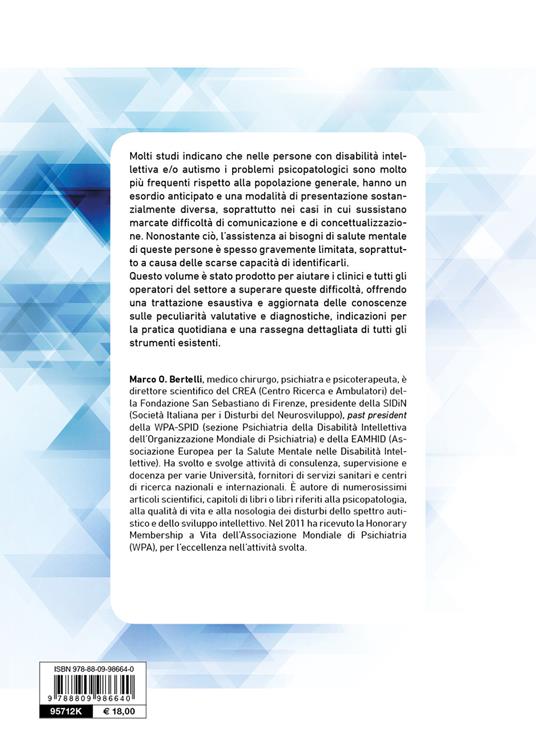 Diagnosi e valutazione psicopatologica della disabilità intellettiva e del disturbo dello spettro autistico - Marco O. Bertelli - 2