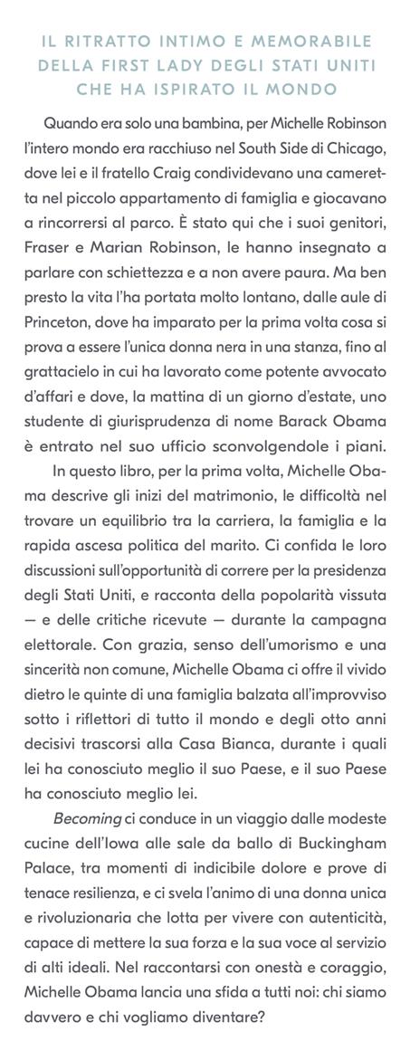 Becoming. La mia storia - Michelle Obama - 2