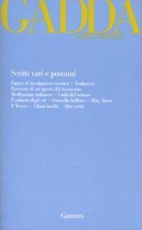 Scritti vari e postumi - Carlo Emilio Gadda - copertina