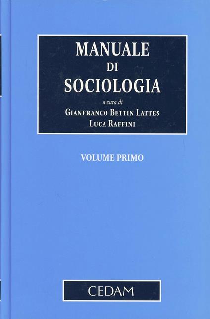 Manuale di sociologia. Vol. 1 - copertina