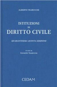 Istituzioni di diritto civile - Alberto Trabucchi - copertina