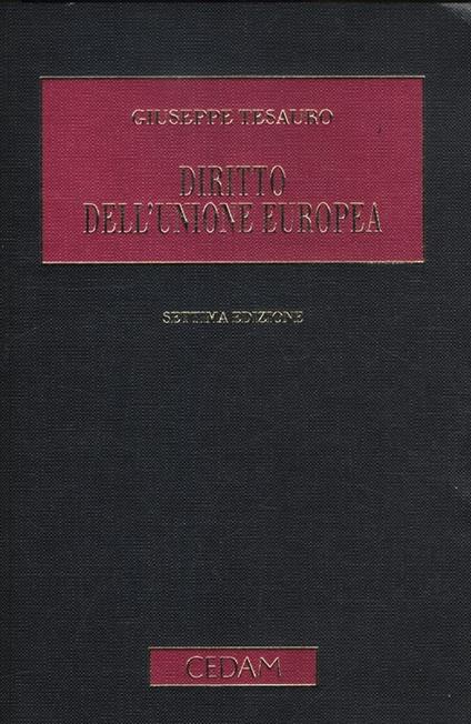 Diritto dell'Unione Europea - Giuseppe Tesauro - copertina