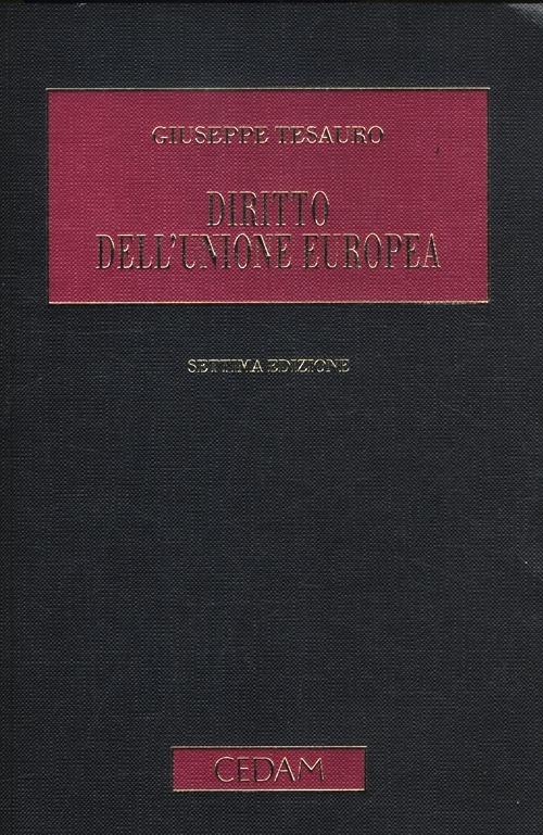 Diritto dell'Unione Europea - Giuseppe Tesauro - copertina