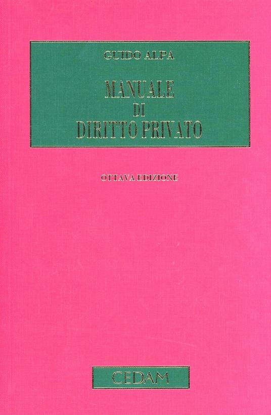 Manuale di diritto privato - Guido Alpa - copertina