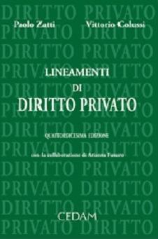 Lineamenti di diritto privato - Paolo Zatti,Vittorio Colussi - copertina