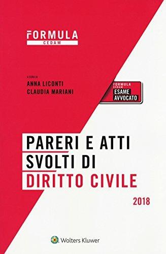 Pareri e atti svolti di diritto civile. Per l'esame di avvocato. Con e-book - copertina