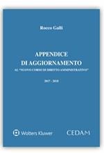 Appendice di aggiornamento al «Nuovo corso di diritto amministrativo» 2017-2018