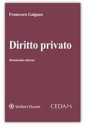 Diritto privato - Francesco Galgano - copertina