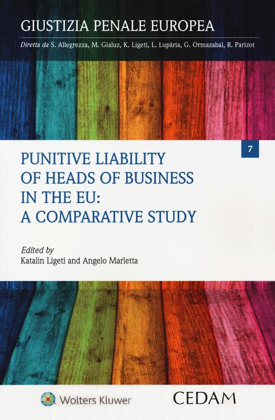 Punitive liability of heads of business in the EU: a comparative study - Katalin Ligeti,Angelo Marletta - copertina