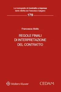 Regole finali di interpretazione del contratto - Francesca Mollo - copertina