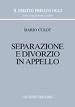 Separazione e divorzio in appello