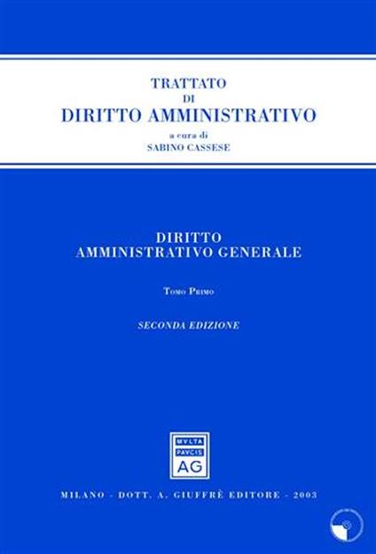 Diritto amministrativo generale - copertina