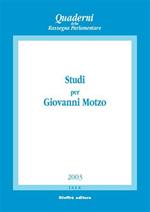 Studi per Giovanni Motzo