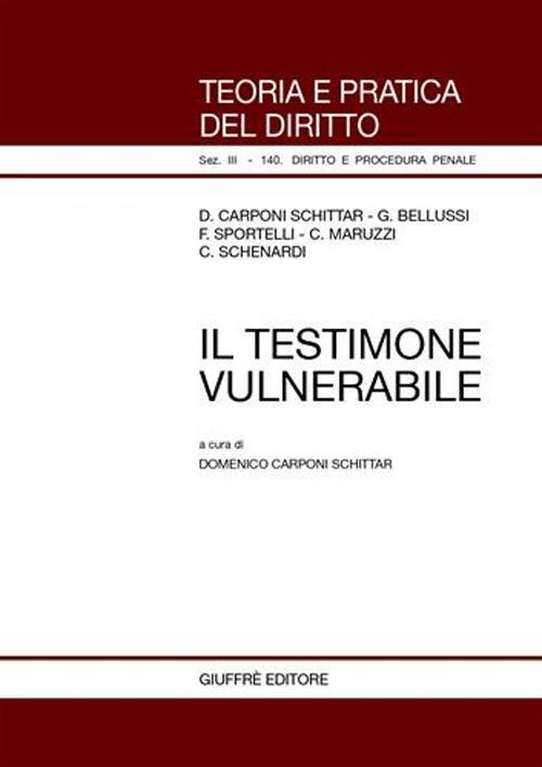 Il testimone vulnerabile - copertina