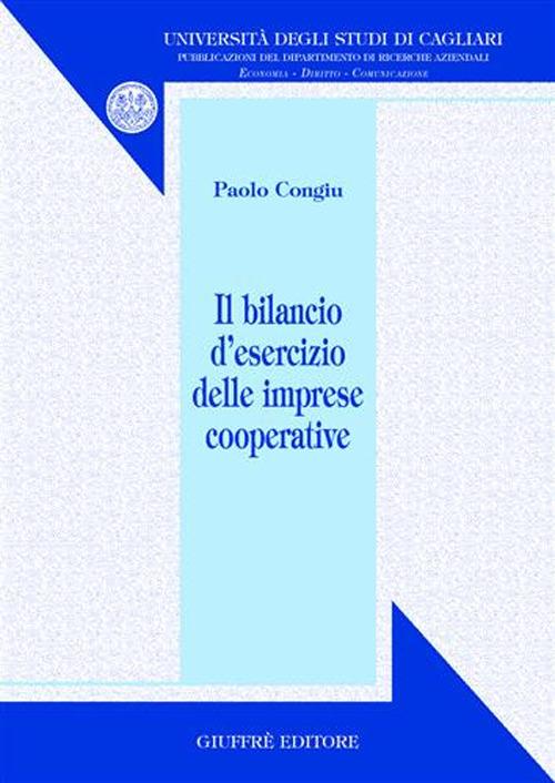 Il bilancio d'esercizio delle imprese cooperative - Paolo Congiu - copertina