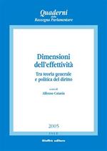 Dimensioni dell'effettività. Tra teoria generale e politica del diritto. Atti del Convegno (Salerno, 2-4 ottobre 2003)