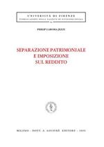 Separazione patrimoniale e imposizione sul reddito