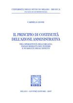 Il principio di continuità dell'azione amministrativa. Tra operatività dell'organo, inesauribilità del potere e stabilità degli effetti