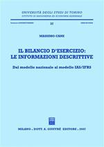 Il bilancio d'esercizio: le informazioni descrittive. Dal modello nazionale al modello IAS/IFRS