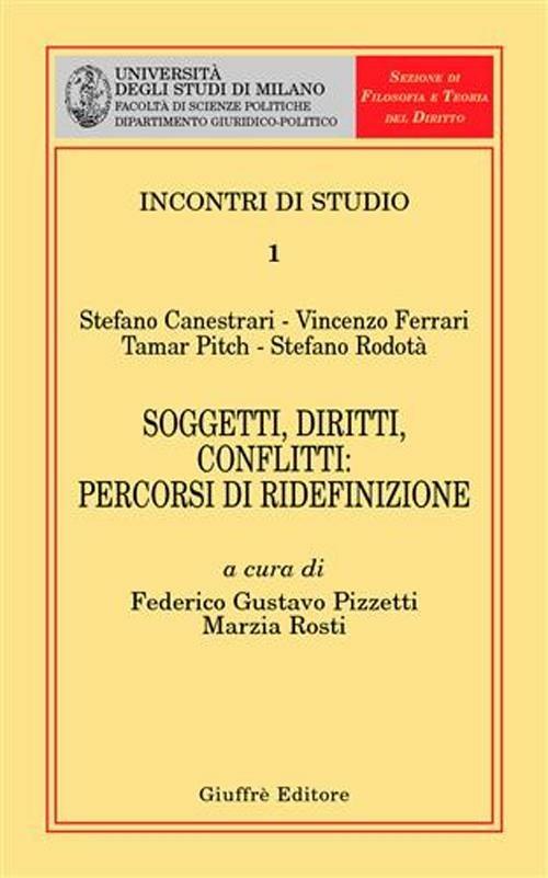 Soggetti, diritti, conflitti: percorsi di ridefinizione - copertina