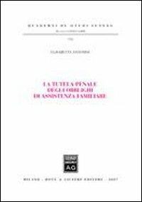 La tutela penale degli obblighi di assistenza familiare - Elisabetta Antonini - copertina