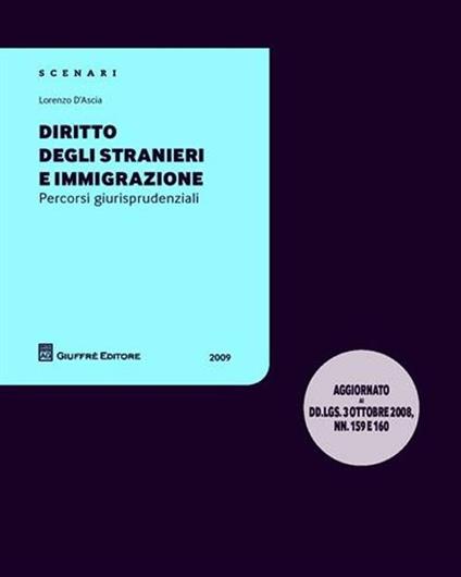 Diritto degli stranieri e immigrazione. Percorsi giurisprudenziali - Lorenzo D'Ascia - copertina