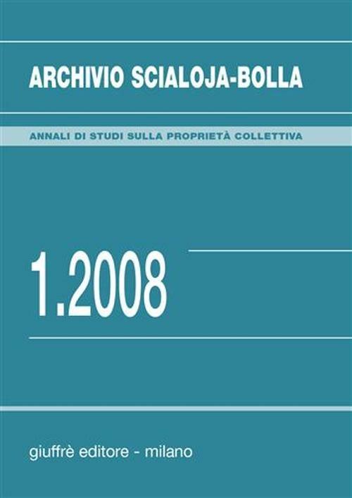 Archivio Scialoja-Bolla (2008). Vol. 1 - copertina