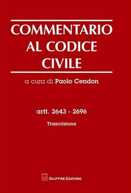 Commentario al codice civile - copertina