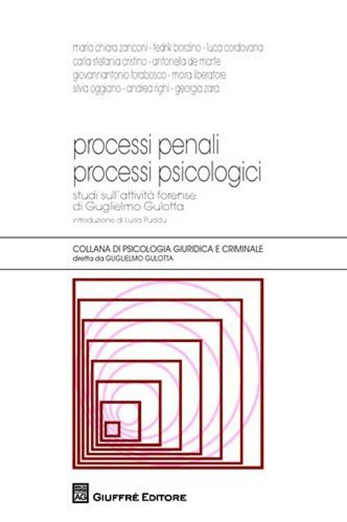 Processi penali processi psicologici - copertina