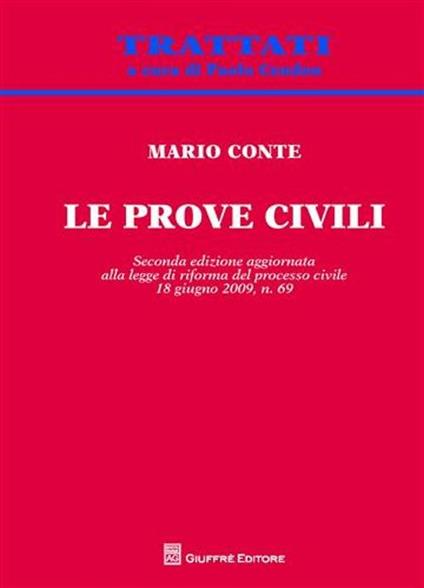 Le prove civili - Mario Conte - copertina