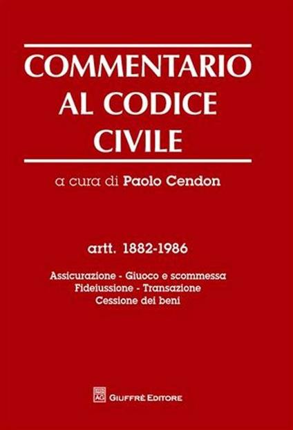 Commentario al codice civile - copertina