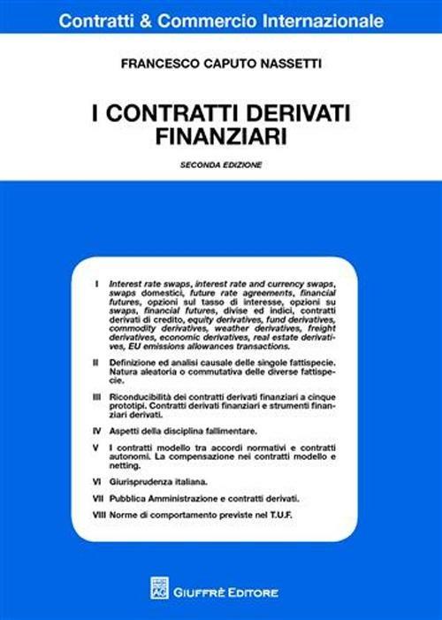 I contatti derivati finanziari - Francesco Caputo Nassetti - copertina