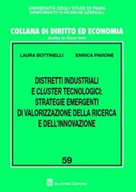 Distretti industriali e cluster tecnologici. Strategie emergenti di valorizzazione della ricerca e dell'innovazione