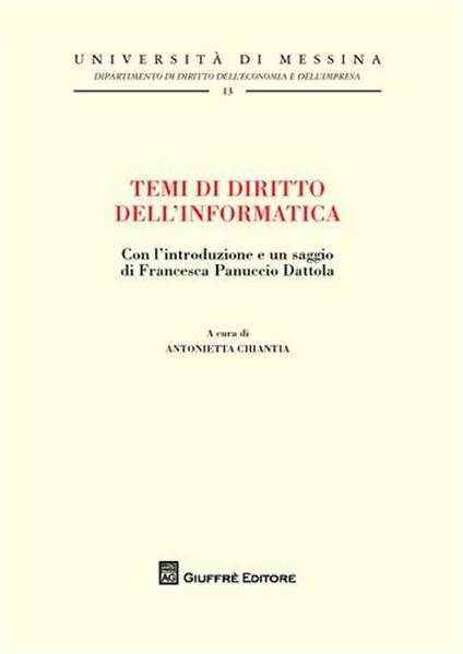 Temi di diritto dell'informatica - copertina