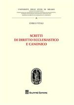 Scritti di diritto ecclesiastico e canonico