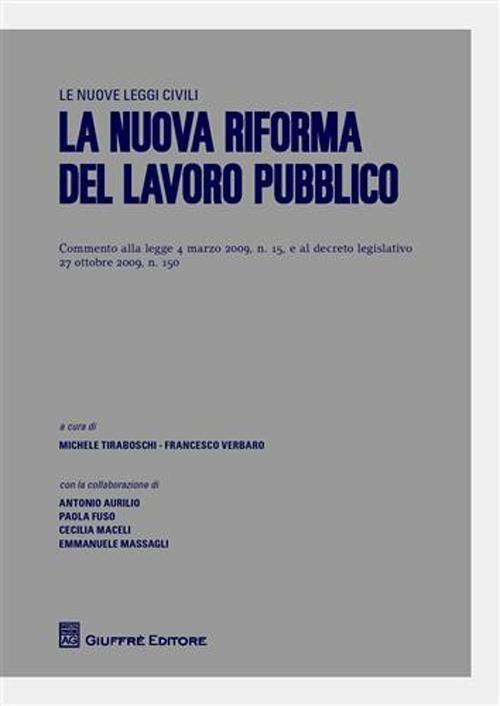 La nuova riforma del lavoro pubblico - copertina