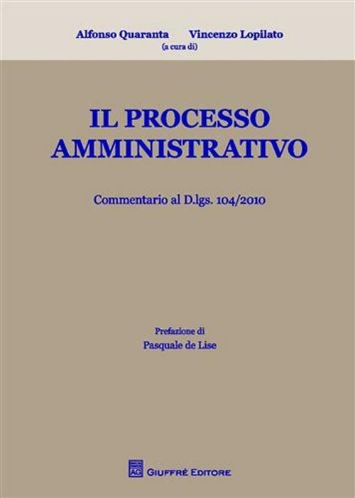 Il processo amministrativo - copertina