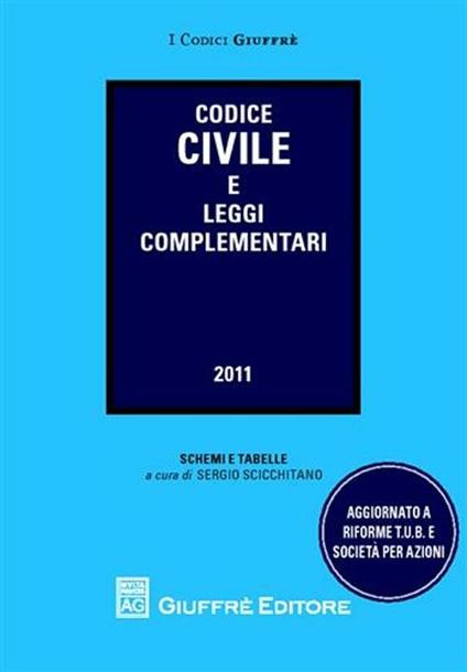 Codice civile e leggi complementari - copertina