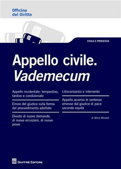 Appello civile. Vademecum - Mirco Minardi - copertina