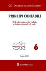 Principi contabili. Ristrutturazione del debito e informativa di bilancio