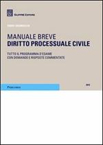 Diritto processuale civile. Manuale breve