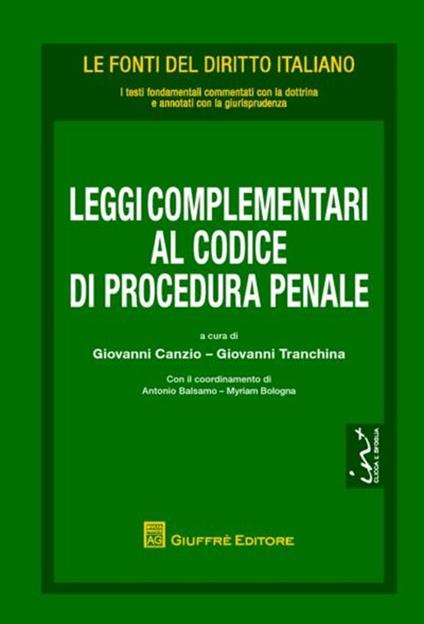 Leggi complementari al codice di procedura penale - copertina