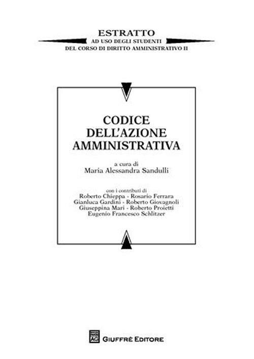 Codice dell'azione amministrativa - copertina