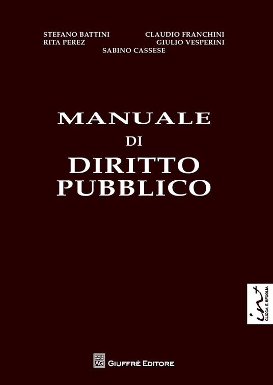 Manuale di diritto pubblico - copertina