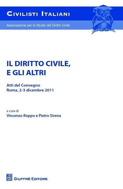 Il diritto civile, e gli altri - copertina