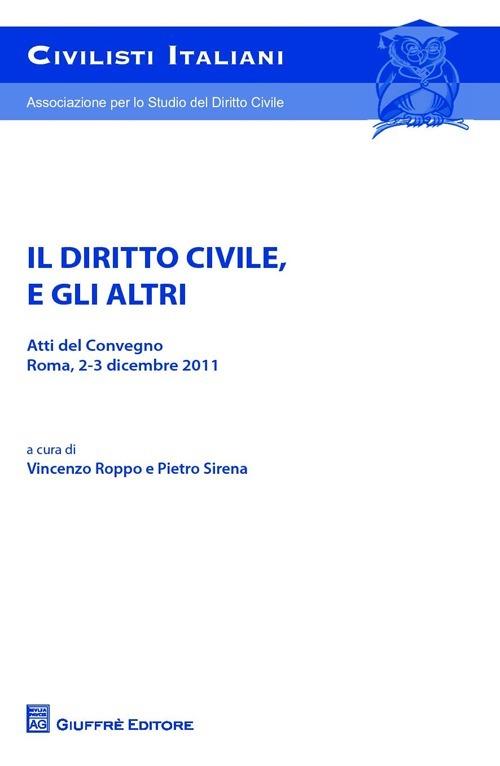 Il diritto civile, e gli altri - copertina