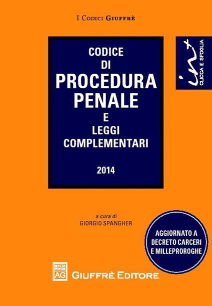 Codice di procedura penale e leggi complementari - copertina