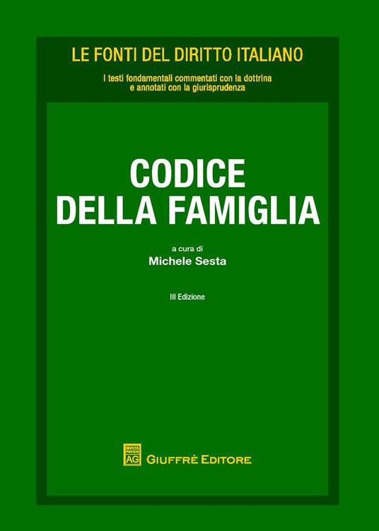 Codice della famiglia - copertina